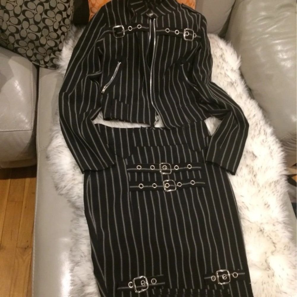 Attempt retro suit jacket set SM
